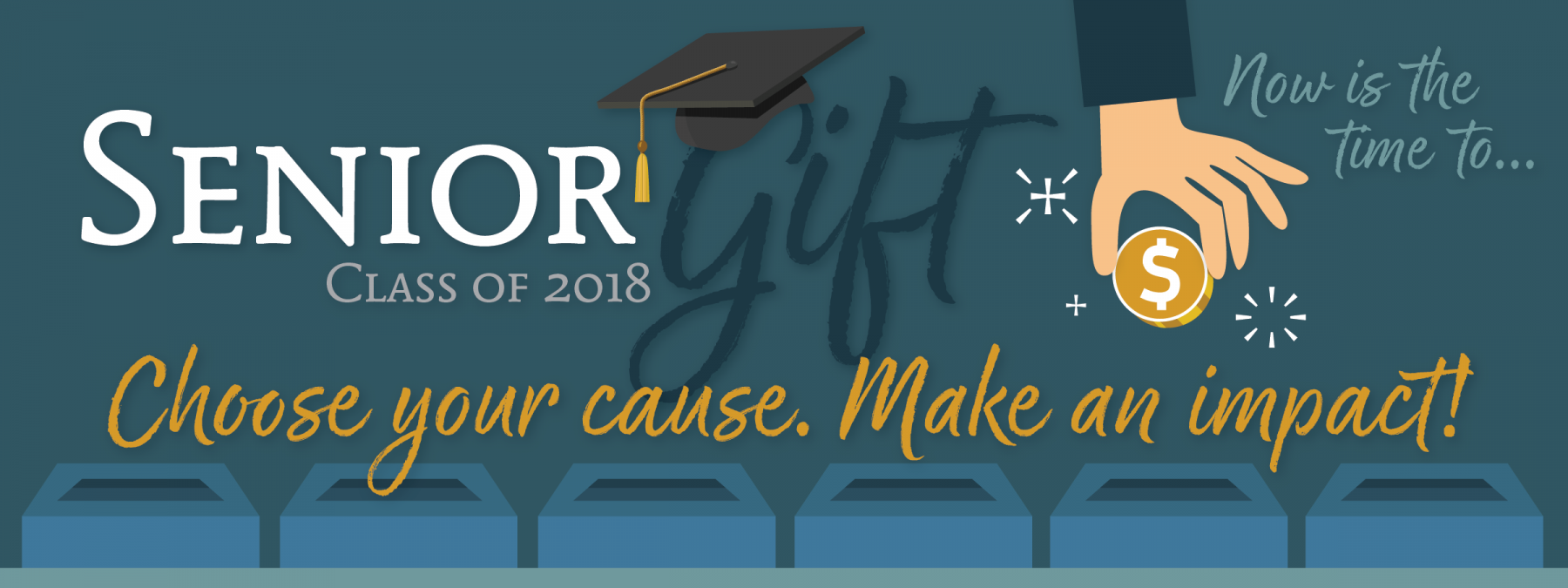 2018 Senior Class Giving Campaign header